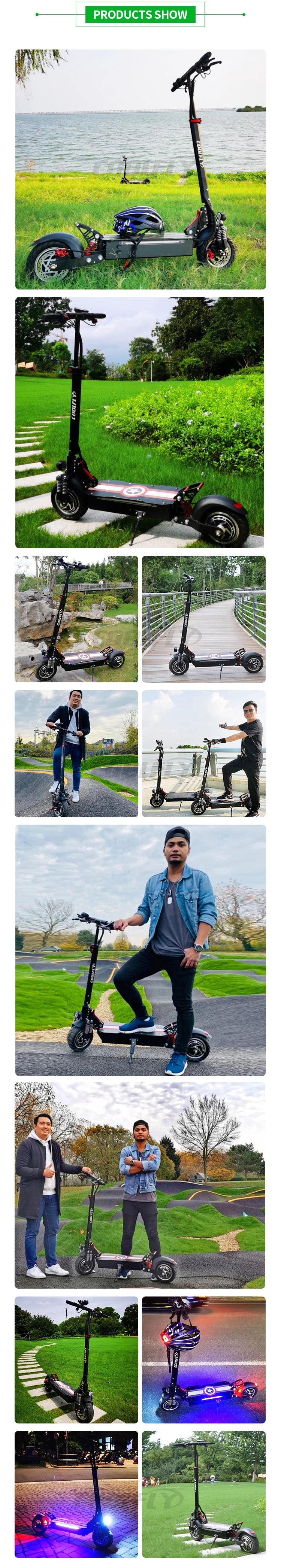 Foldable Dual Motor 2000W Electric Scooter Long Range