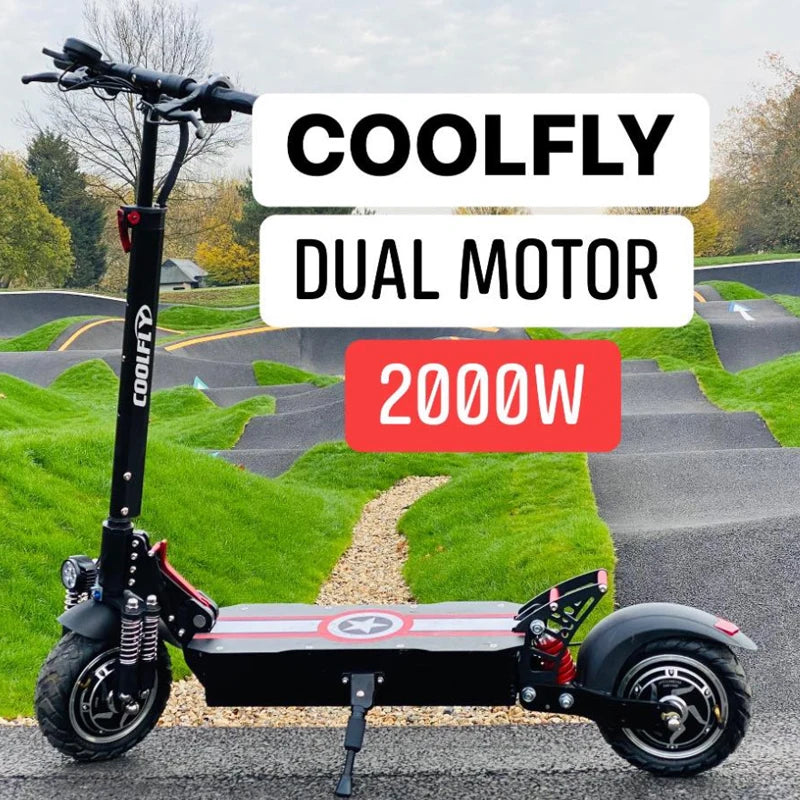 Foldable Dual Motor 2000W Electric Scooter Long Range