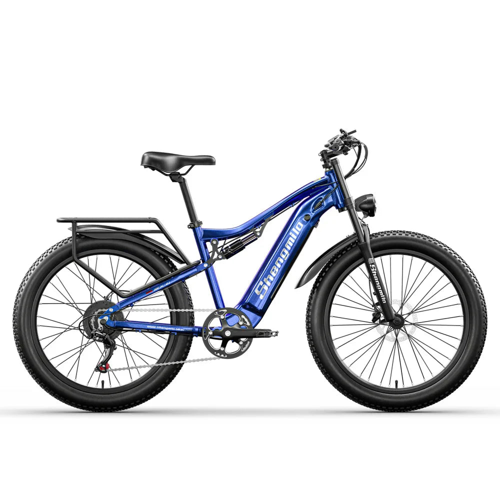 Shengmilo Mx03 26 Inch Electric Mountain Bike 500W Motor Power 48V 17.5AH Removable Battery for City Riding Off-Road Adventures.