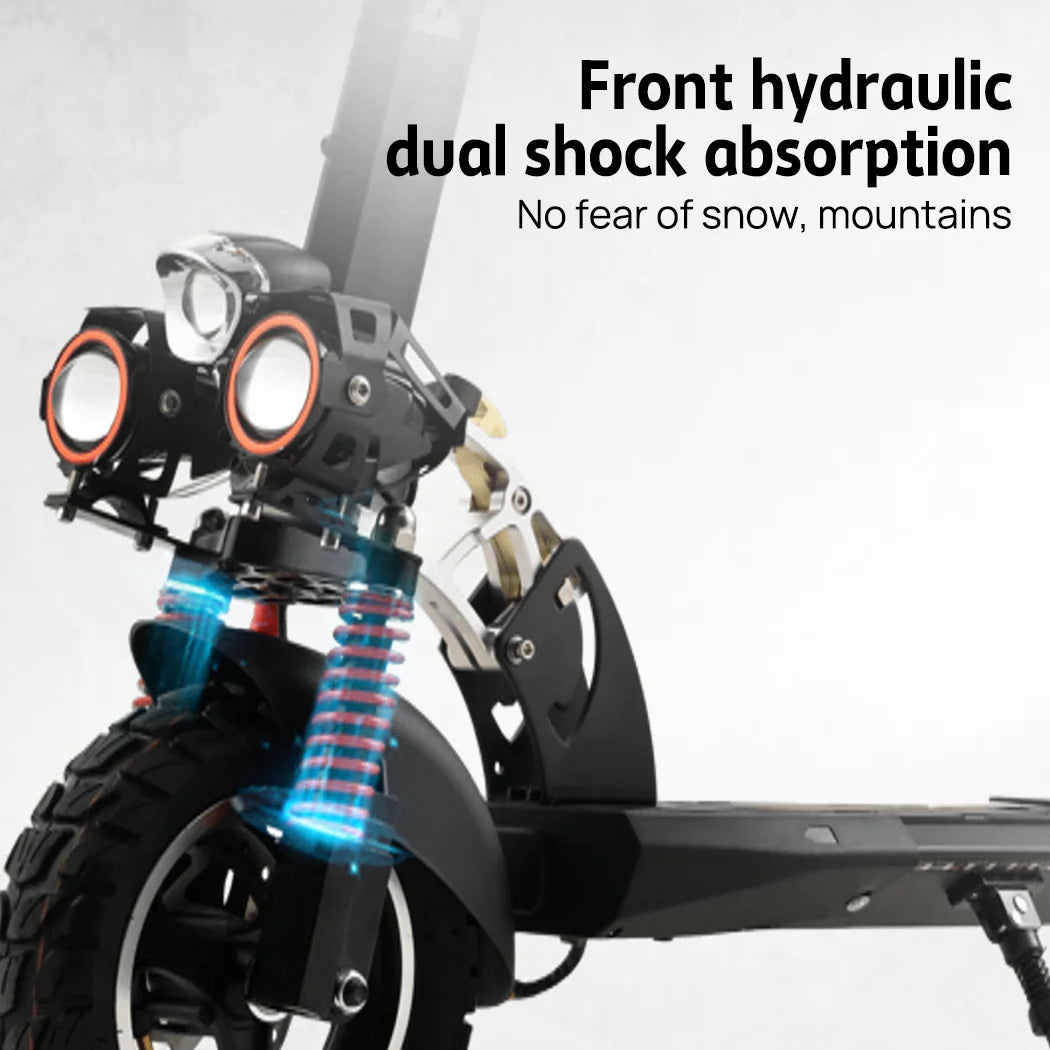Poriya 2000W Electric Scooter, 50km/h Foldable Off Road