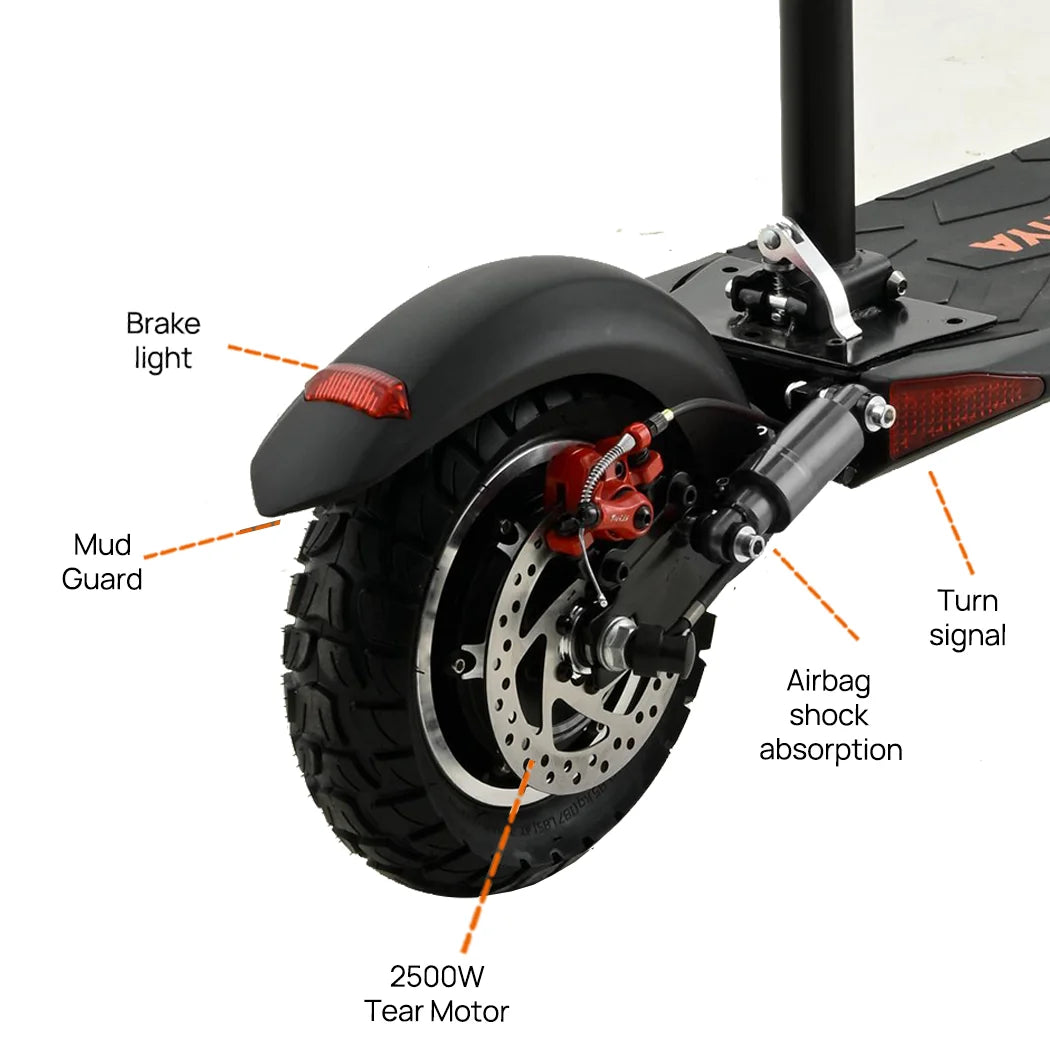 Poriya 2000W Electric Scooter, 50km/h Foldable Off Road