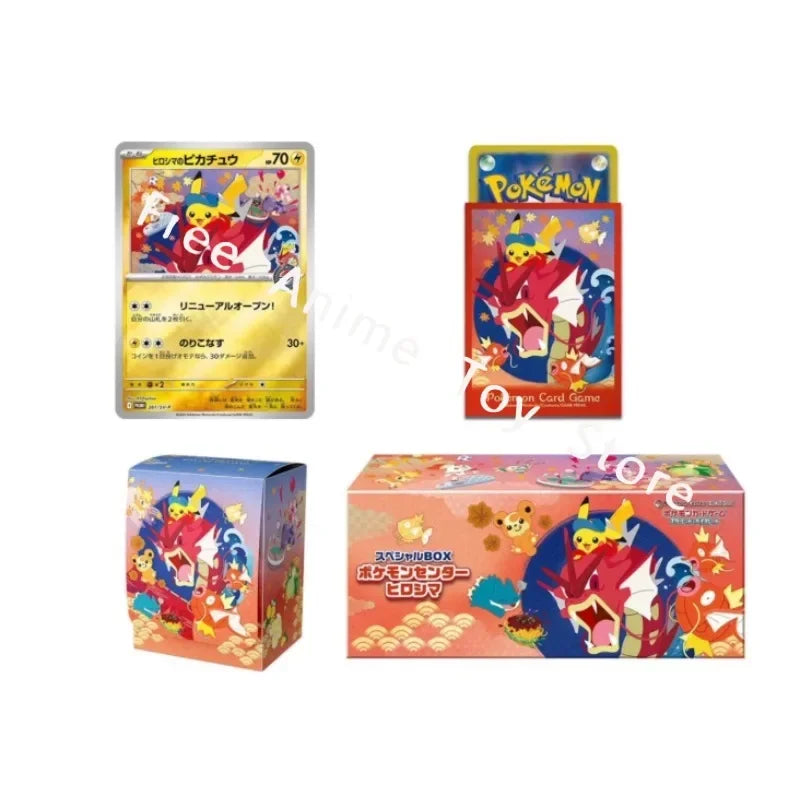 Original Genuine Pokemon Trading PTCG Cards Japanese Version Pokémon Center Northeast Special BOX Gift Box Northeast Pikachu.