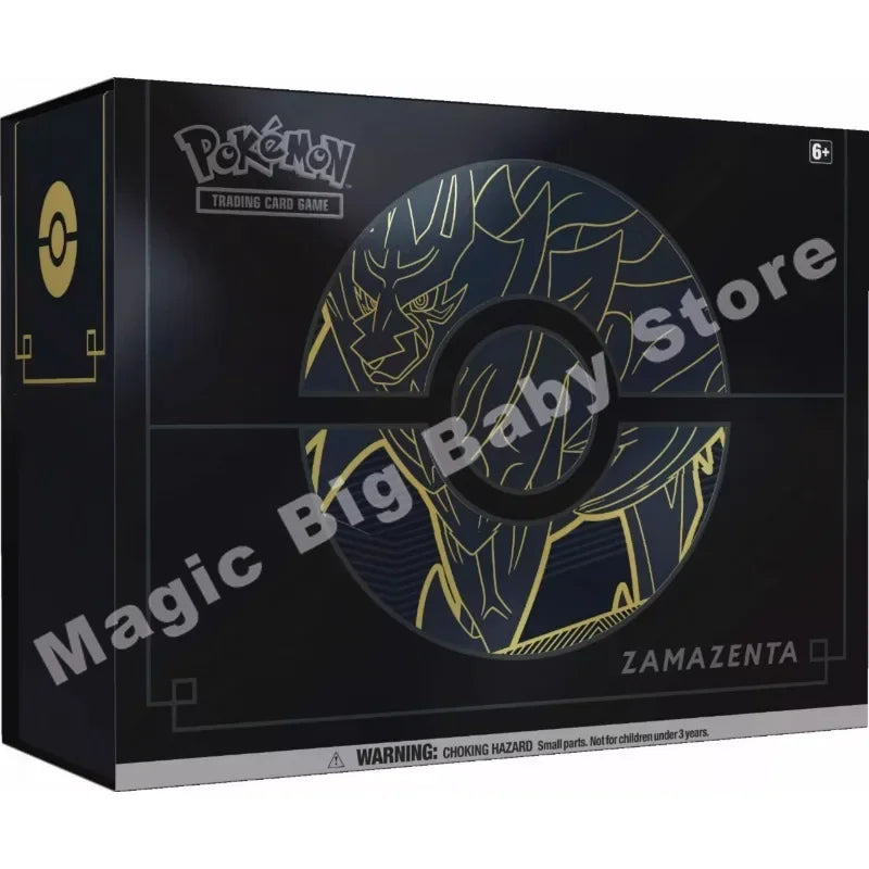 Pokemon Cards Original Trading PTCG Cartoon English Black Gold Sword Shield Gift Box Sword Dog CangXiang Zang Marante Child Gift.