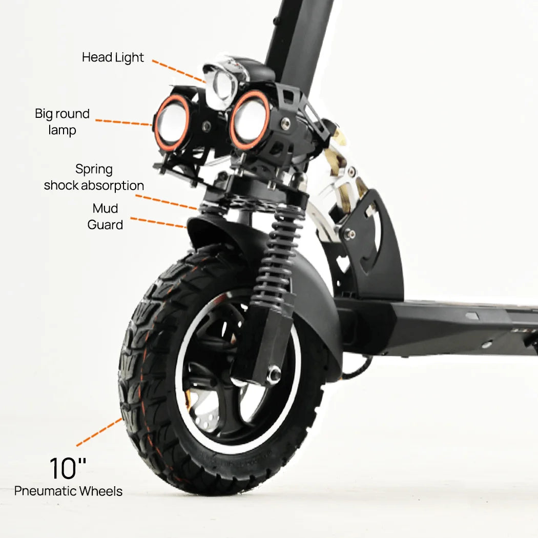 Poriya 2000W Electric Scooter, 50km/h Foldable Off Road