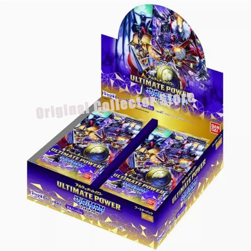 Original Bandai Digimon Cards DTCG Japanese Digital Monster Battle Card BT-02 ULTIMATE POWER Replenish Bag Collect Child Gift.