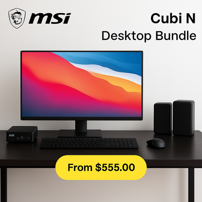 MSI Cubi N100 Compact Mini PC for Everyday Computing