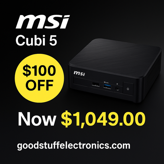 MSI Cubi 5 Mini PC with Intel Core i7-1255U for Home Office