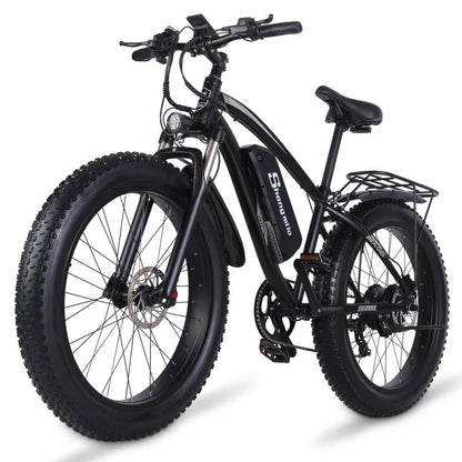 SHENGMILO MX02S 48V 2000W Powerful Electric Bike for Adults for Off-Road Beach Snow City Sport Riding Dual Motor.
