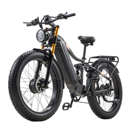 Dual Motor Electric Mountain Bike Factory Delivery BURCHDA HC26 48V30AH Fat Tire Snow Bike Strong Power Design UK US EU.