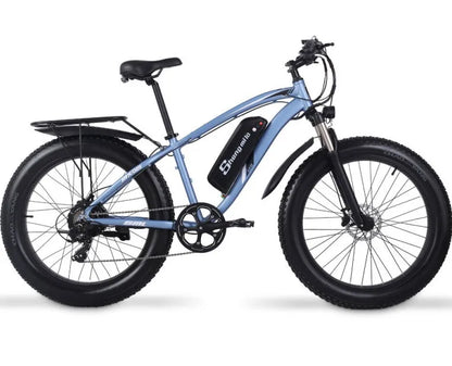 SHENGMILO MX02S 48V 2000W Powerful Electric Bike for Adults for Off-Road Beach Snow City Sport Riding Dual Motor.