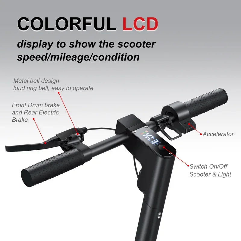 500W Electric Scooter with 35km/h Speed and APP Control