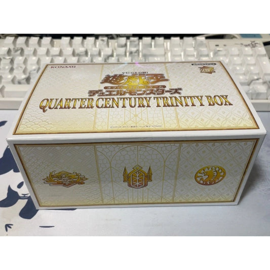 Yugioh KONAMI OFFICIAL BOX 25th Quarter Century Trinity Box QCTB Japanese Sealed Booster Box.