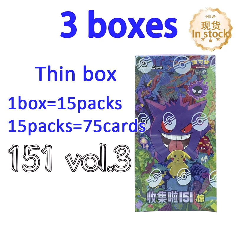 Chinese Scarlet and Series  151 vol.3 original Pokemon Trading  PTCG Cards