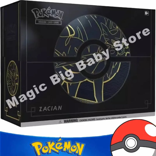 Pokemon Cards Original Trading PTCG Cartoon English Black Gold Sword Shield Gift Box Sword Dog CangXiang Zang Marante Child Gift.