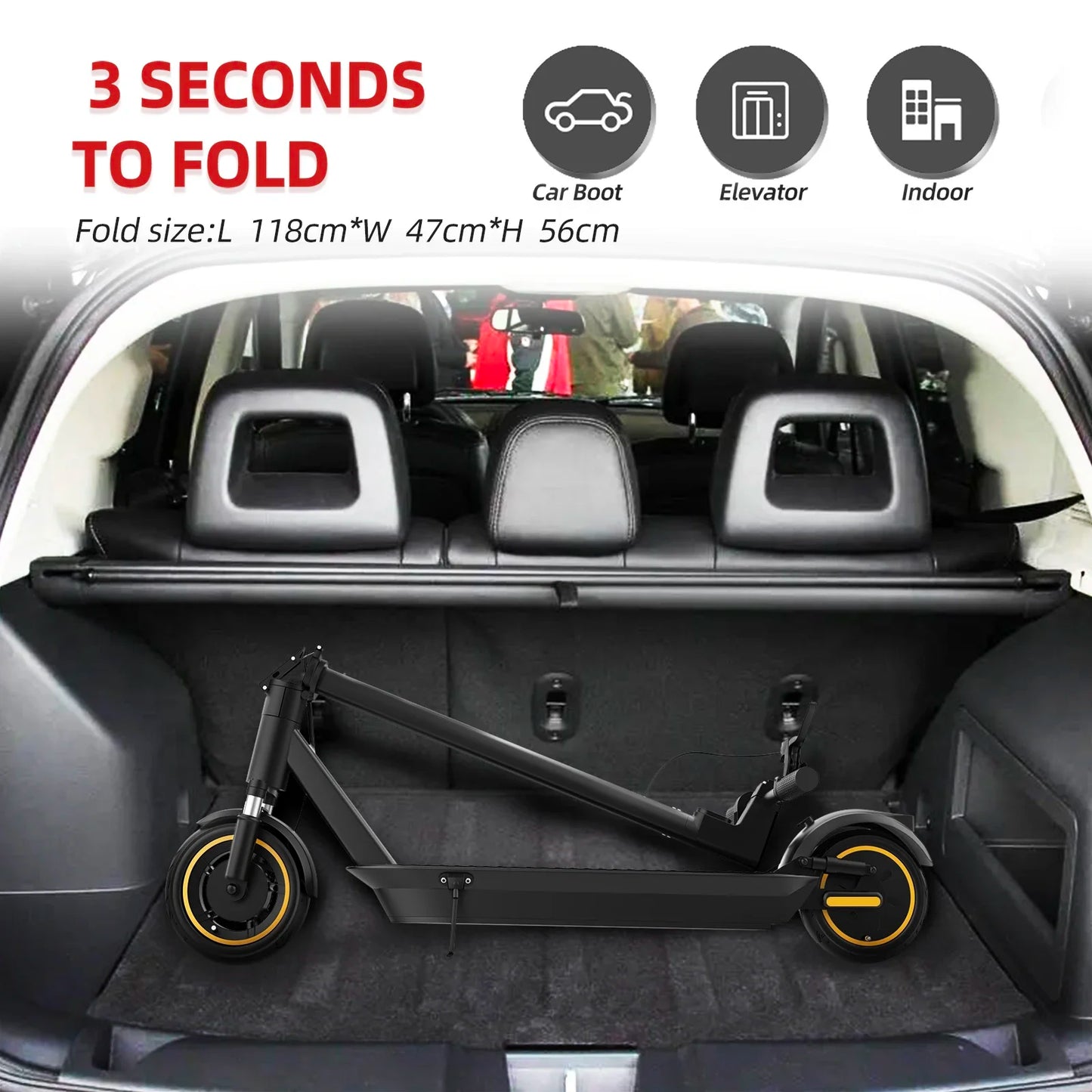 500W Electric Scooter with 35km/h Speed and APP Control