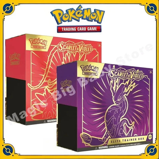 Original Genuine Pokemon Trading PTCG Cards US Version English SV1 Scarlet Violet Booster Pack Zhu&Purple ETB Trainer Child Gift.