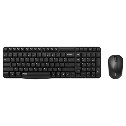 Rapoo X1800S 2.4GHz Wireless Keyboard and Mouse Combo in Black